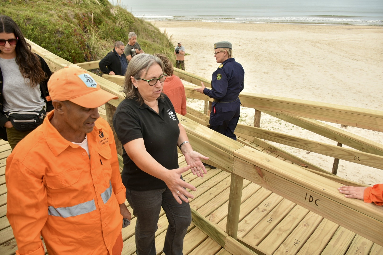 Una nueva bajada accesible en Balneario Sierras del Mar del municipio de La Floresta