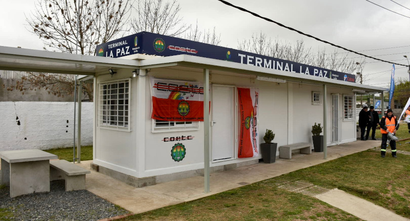 Se inauguró nueva terminal de ómnibus de La Paz y se presentaron obras de consolidación en el barrio Porvenir Se inauguró nueva terminal de ómnibus de La Paz y se presentaron obras de consolidación en el barrio Porvenir