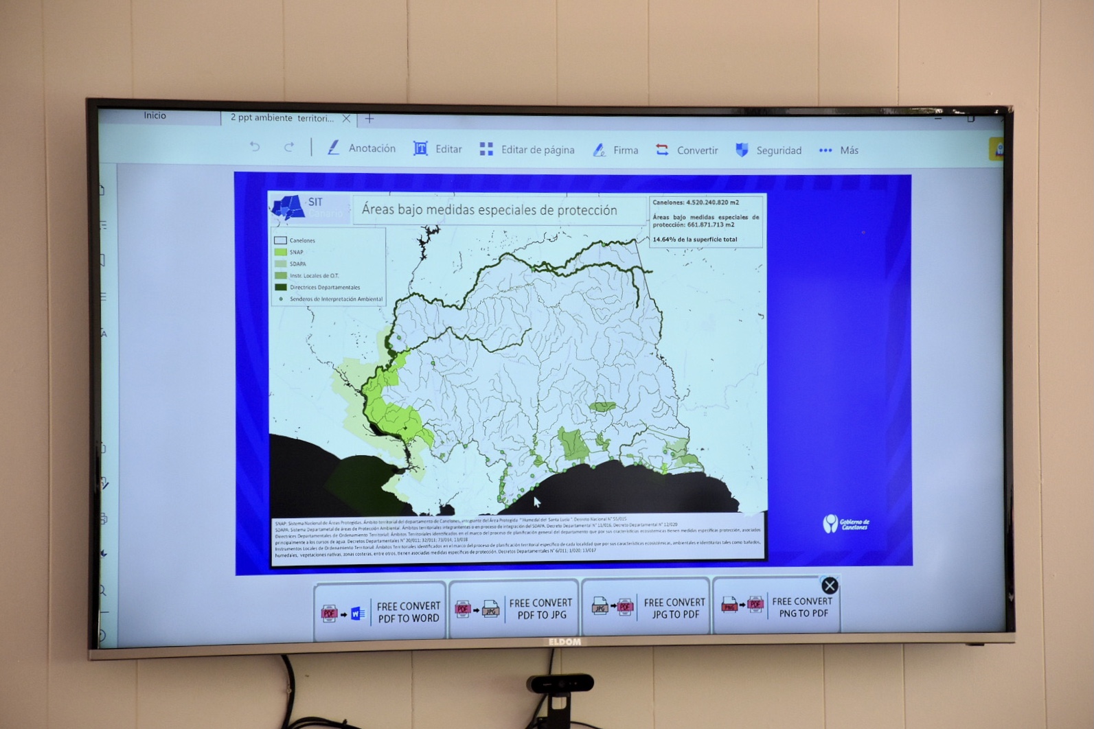 Canelones presentó acciones que profundizarán el cuidado del patrimonio natural del departamento en el período 2023- 2024 Canelones presentó acciones que profundizarán el cuidado del patrimonio natural del departamento en el período 2023- 2024