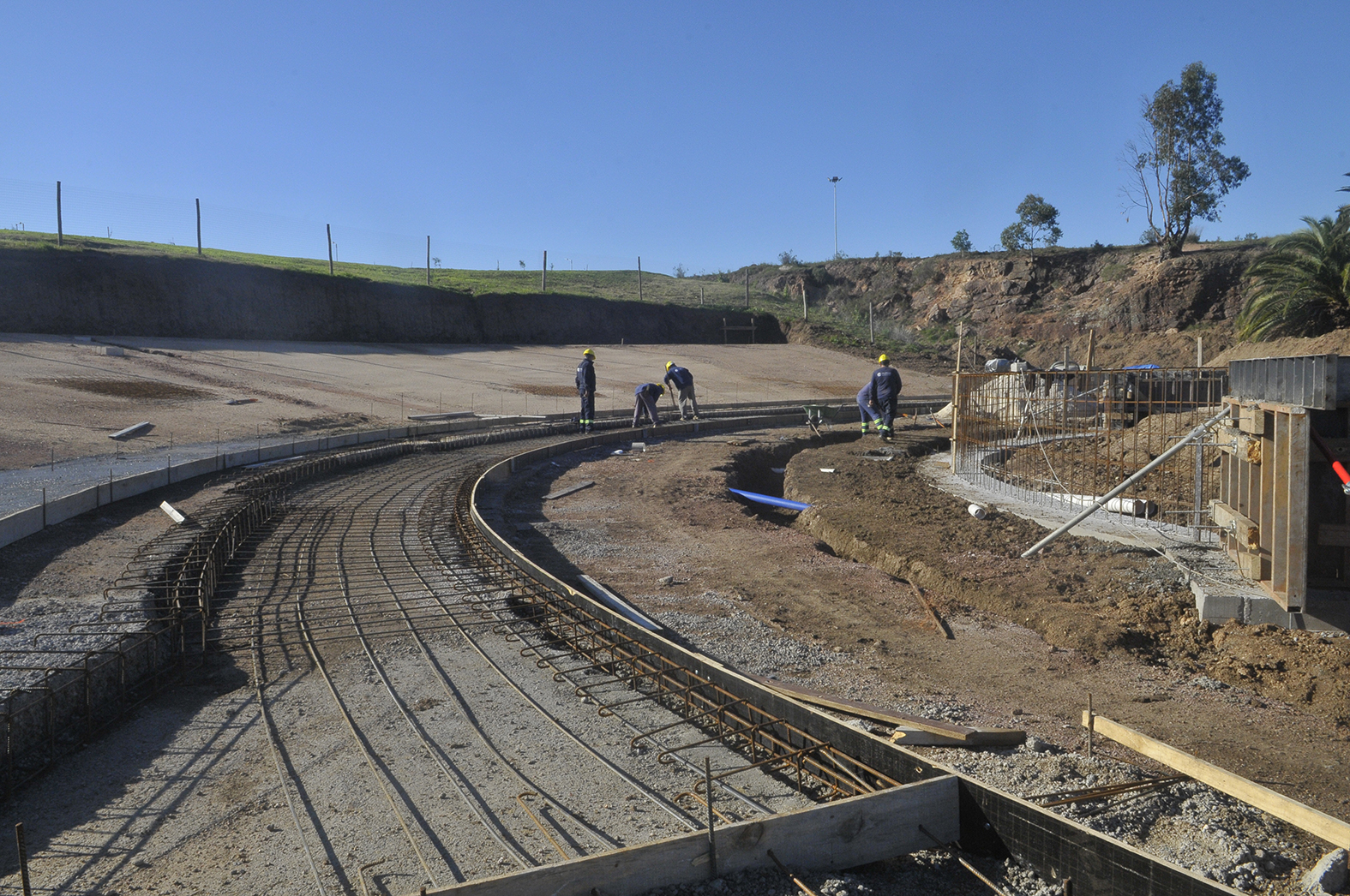Avanzan las obras de construcción del Anfiteatro del Parque Metropolitano de La Paz Avanzan las obras de construcción del Anfiteatro del Parque Metropolitano de La Paz