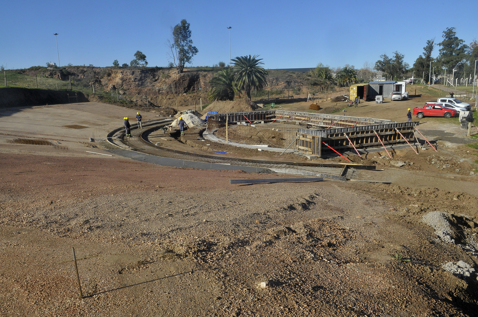 Avanzan las obras de construcción del Anfiteatro del Parque Metropolitano de La Paz Avanzan las obras de construcción del Anfiteatro del Parque Metropolitano de La Paz