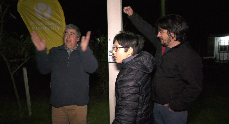 Se inauguraron dos importantes tramos de luminarias en el barrio Pinares Sur de Atlántida Se inauguraron dos importantes tramos de luminarias en el barrio Pinares Sur de Atlántida