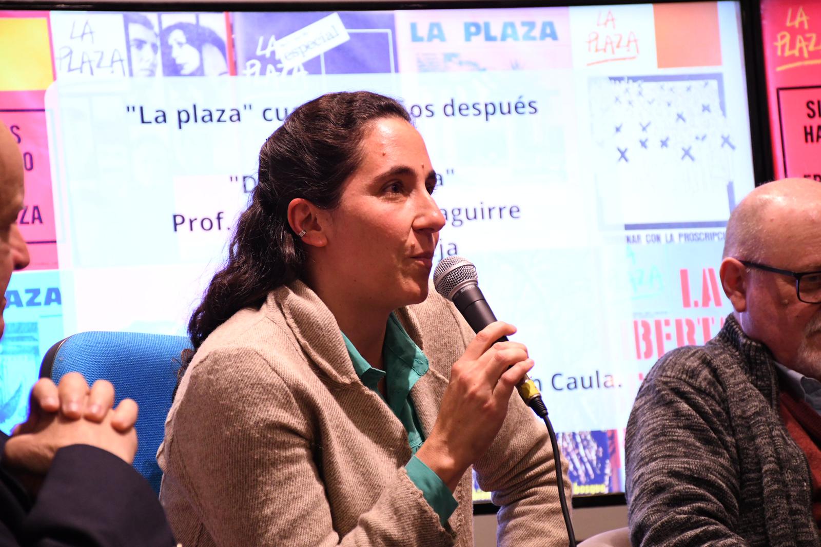 Natalia Uval, Perdiodista y docente de la Facultad de Información y Comunicación. Natalia Uval, Perdiodista y docente de la Facultad de Información y Comunicación.
