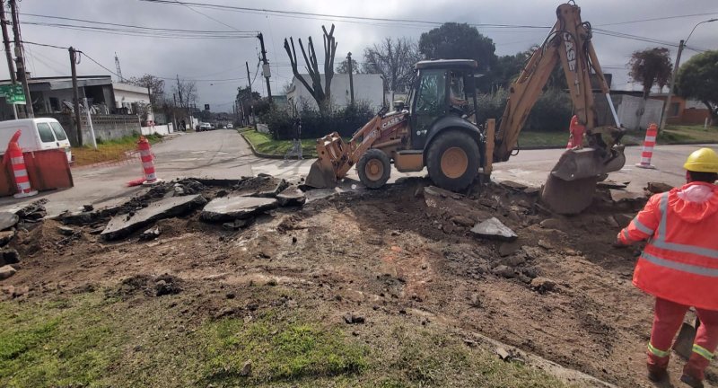 Obras de bacheo en Canelones Obras de bacheo en Canelones
