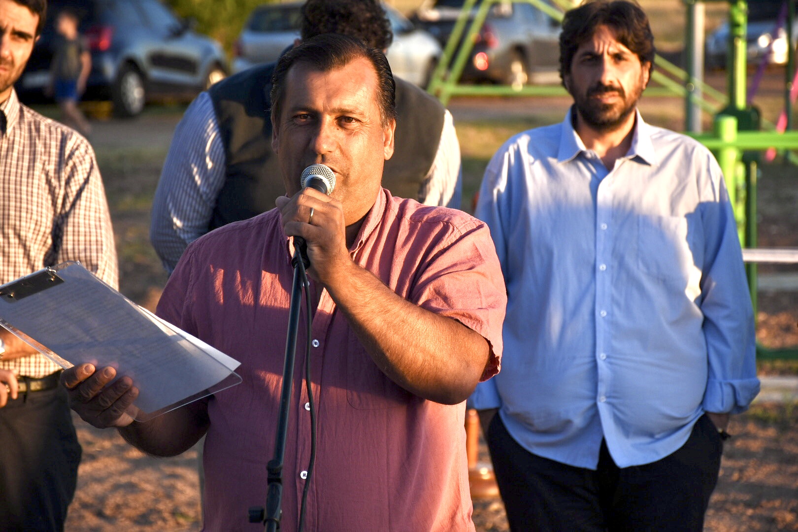 Ramiro Azor, Alcalde de Santa Rosa, en la inauguración del Parque Gulla Ramiro Azor, Alcalde de Santa Rosa, en la inauguración del Parque Gulla