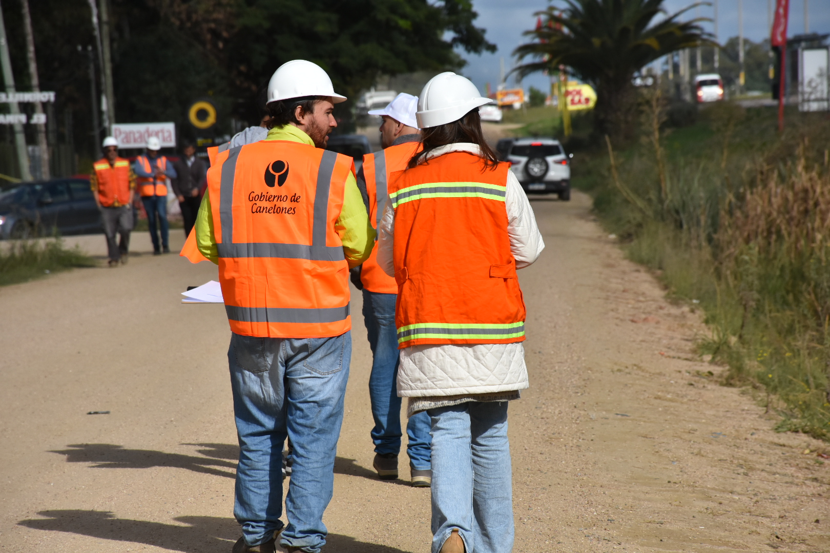Recorrida de equipo técnico de la Dir. Gral de Obras por auxiliar de la Avda. Giannattasio Recorrida de equipo técnico de la Dir. Gral de Obras por auxiliar de la Avda. Giannattasio