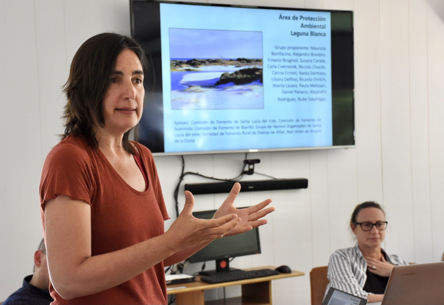 Representante de la Comisión de fomento de Santa Lucía del Este, María Lazaro Representante de la Comisión de fomento de Santa Lucía del Este, María Lazaro
