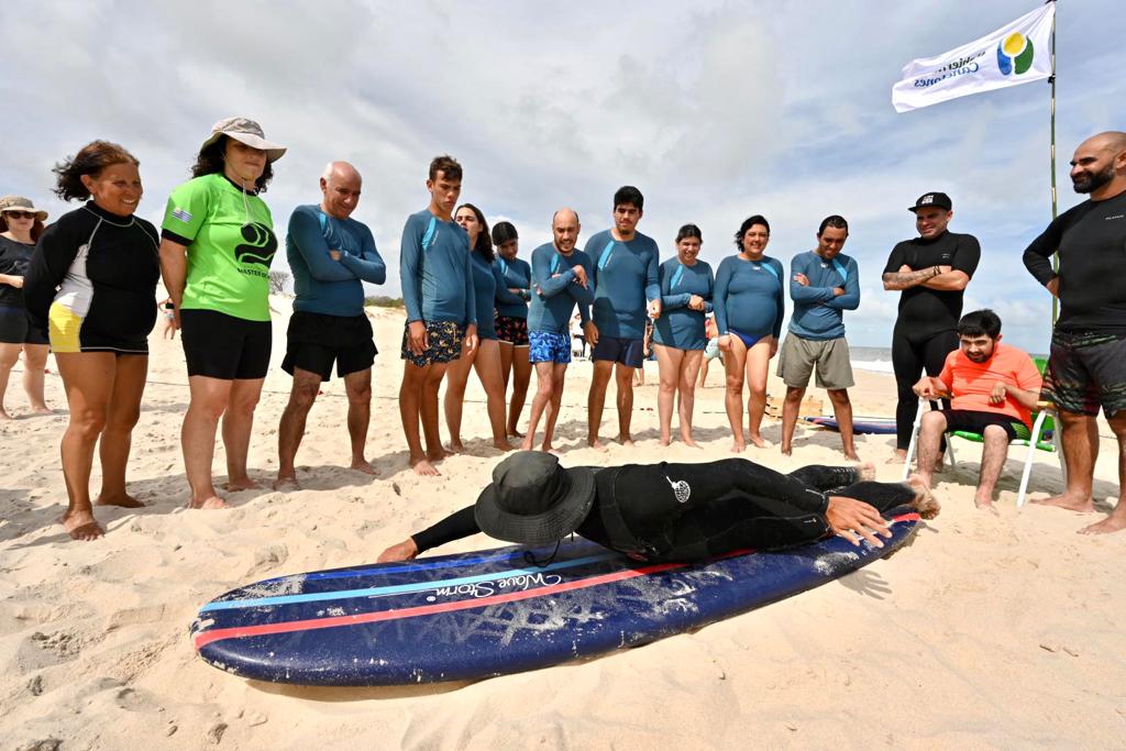 Se inauguró el programa Surfing canario con jóvenes con distintas discapacidades Se inauguró el programa Surfing canario con jóvenes con distintas discapacidades