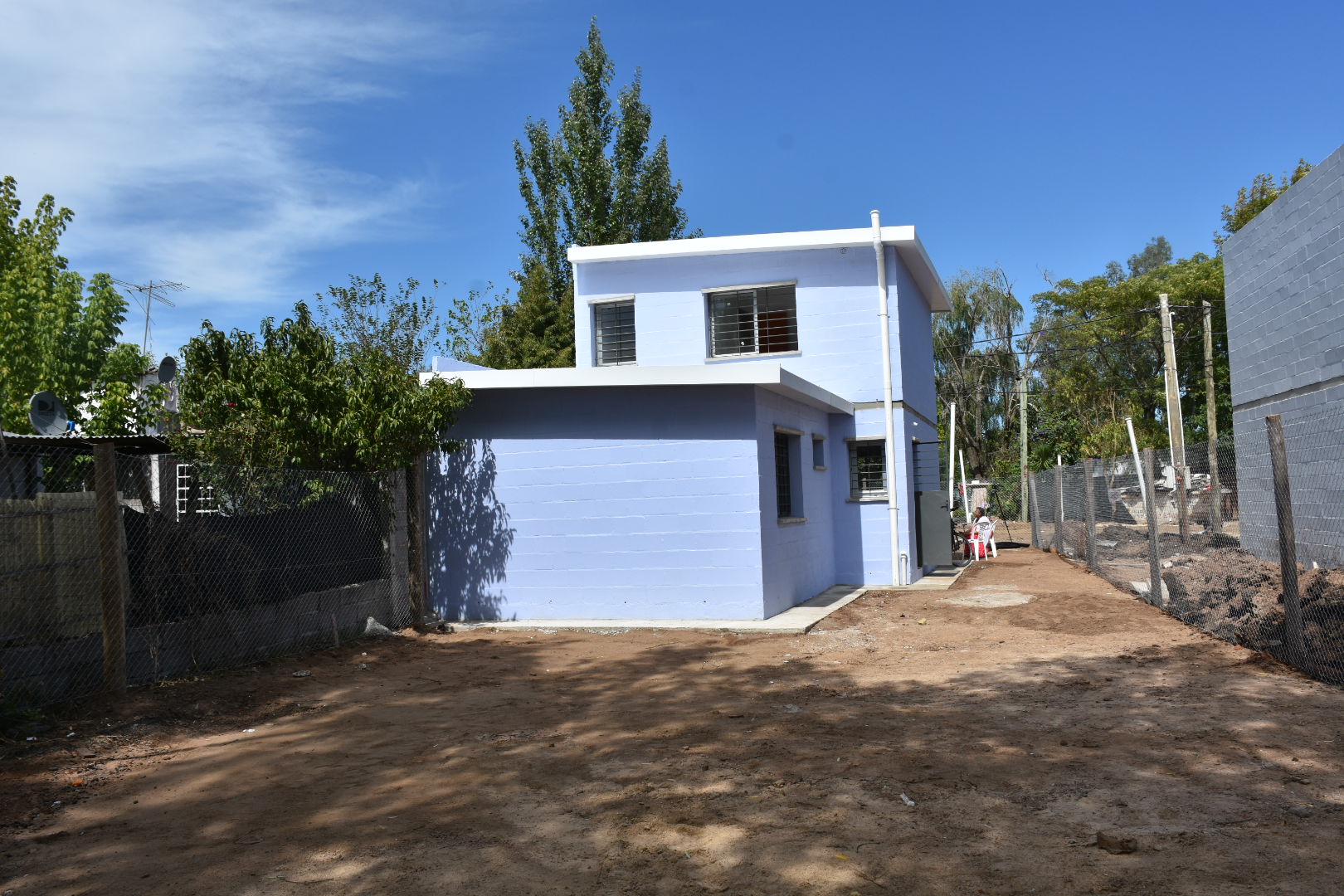 Vista de la vivienda desde el patio posterior 