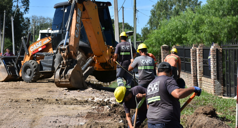 Empresa CVC ejecuta obras de consolidación - Joaquín Suárez