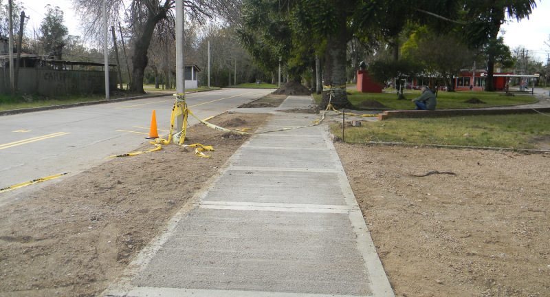 Se ejecutan obras de reacondicionamiento en plazoleta Legnani-Clavarino de Santa Lucía