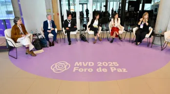 Imagen Intendenta Garrido expuso en el Foro Mundial de Ciudades y Territorios de Paz