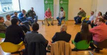 Intendente Legnani y Secretario General Irigoin reunidos con diputados y diputadas de Canelones 