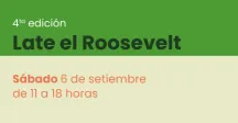 Placa que anuncia la sexta edición del Late el Roosevelt 