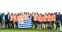 Intendente participó de entrega del Pabellón Nacional a la Selección Uruguaya de Fútbol en el Complejo Celeste 