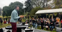 En cierre del Mes de la Memoria, Luciano Supervielle presentó una melodía creada con una nota por cada desaparecido