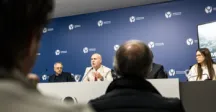 El intendente Francisco Legnani en conferencia de prensa 