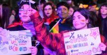 Participantes de la Marcha de la Diversidad en Las Piedras 
