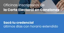 Horarios especiales de la Corte Electoral en Canelones