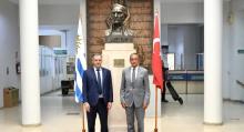 Intendente de Canelones, Prof. Yamandú Orsi, y Embajador de Turquía en Uruguay, Hüseyin Müftüoğlu, en visita al departamento para fortalecer el vínculo de cooperación internacional
